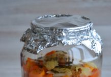 Oven baked fish in a jar