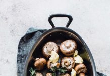 champignons cuits au four